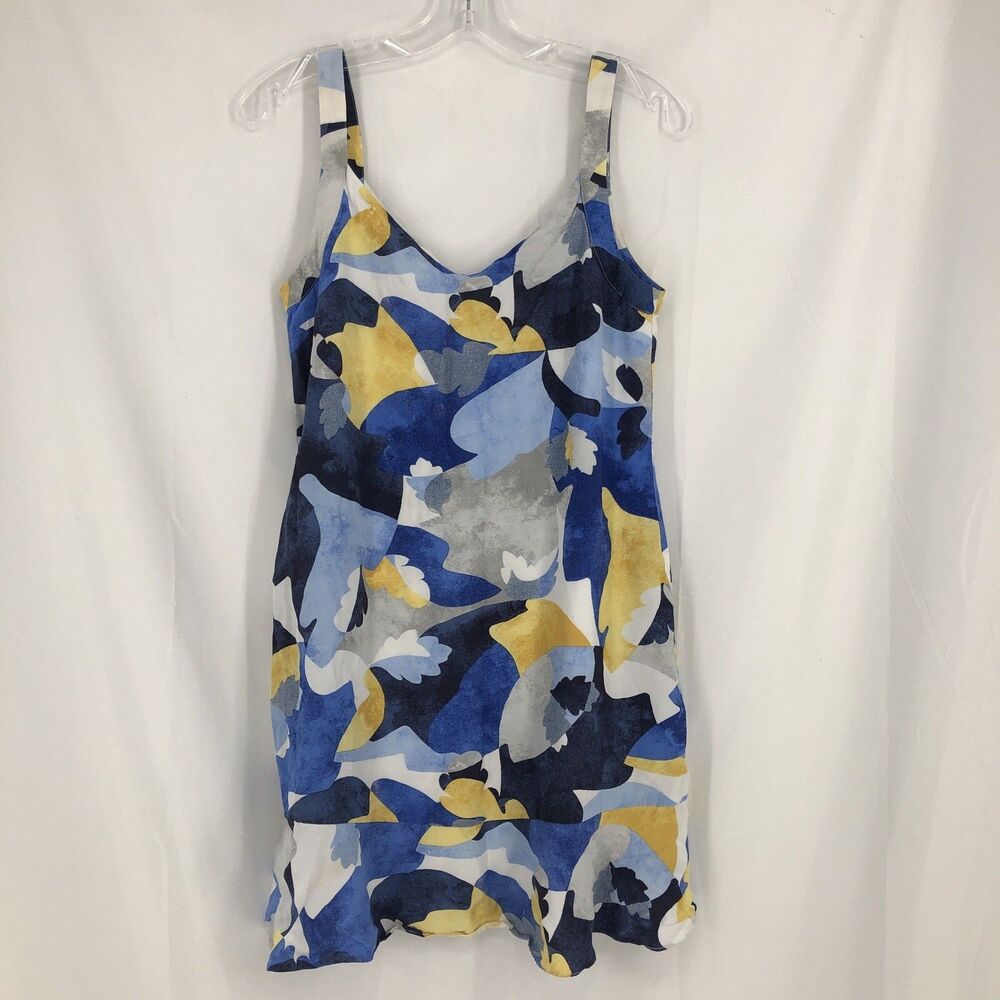 Women's NIC+ZOE Floral Patterned Multicolored Heavy Knit Tank Dress Sz Small